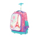 Mochila Con Rodos Chenson Happy Girl Paris