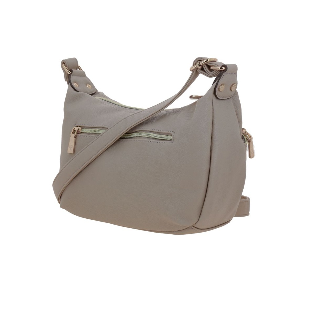 Bolso Bandolero Madison Beige Malana