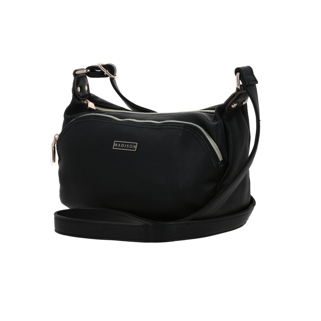 Bolso Bandolero Madison Negro Malana