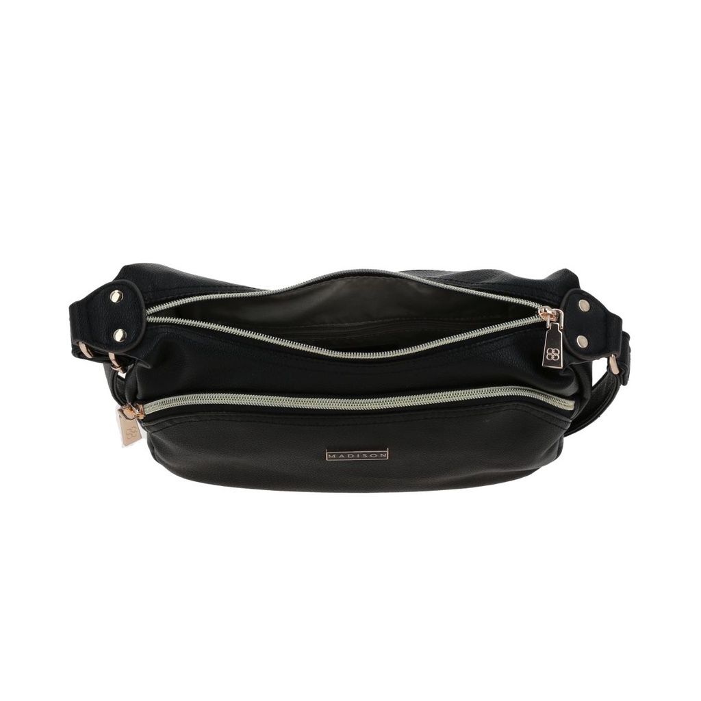 Bolso Bandolero Madison Negro Malana