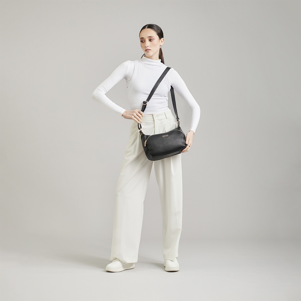 Bolso Bandolero Madison Negro Malana