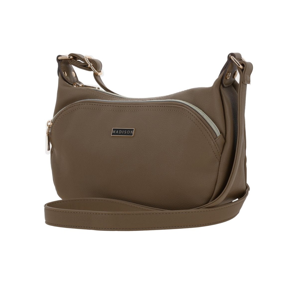 Bolso Bandolero Madison Taupe Malana