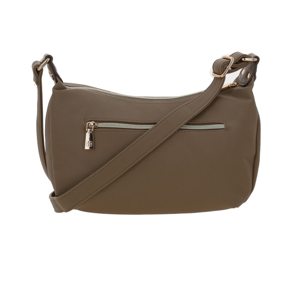 Bolso Bandolero Madison Taupe Malana