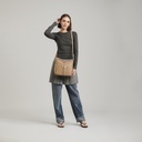 Bolso Tipo Bandolero Taupe Madison Malana