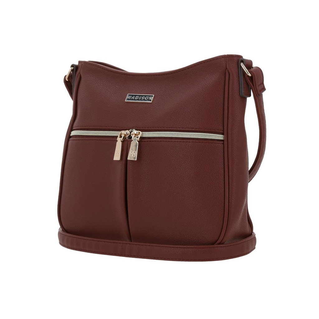 Bolso Tipo Bandolero Tinto Madison Malana