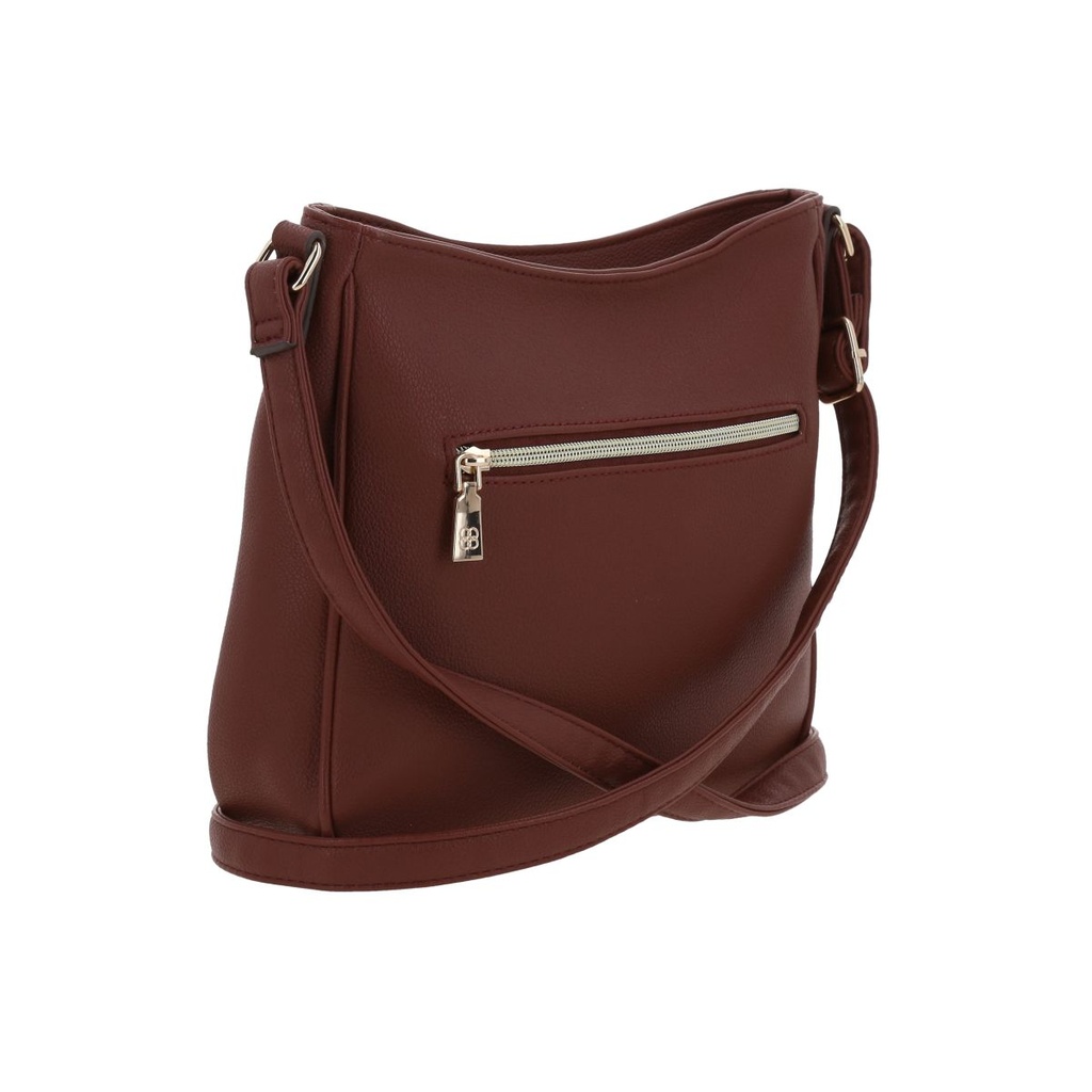 Bolso Tipo Bandolero Tinto Madison Malana