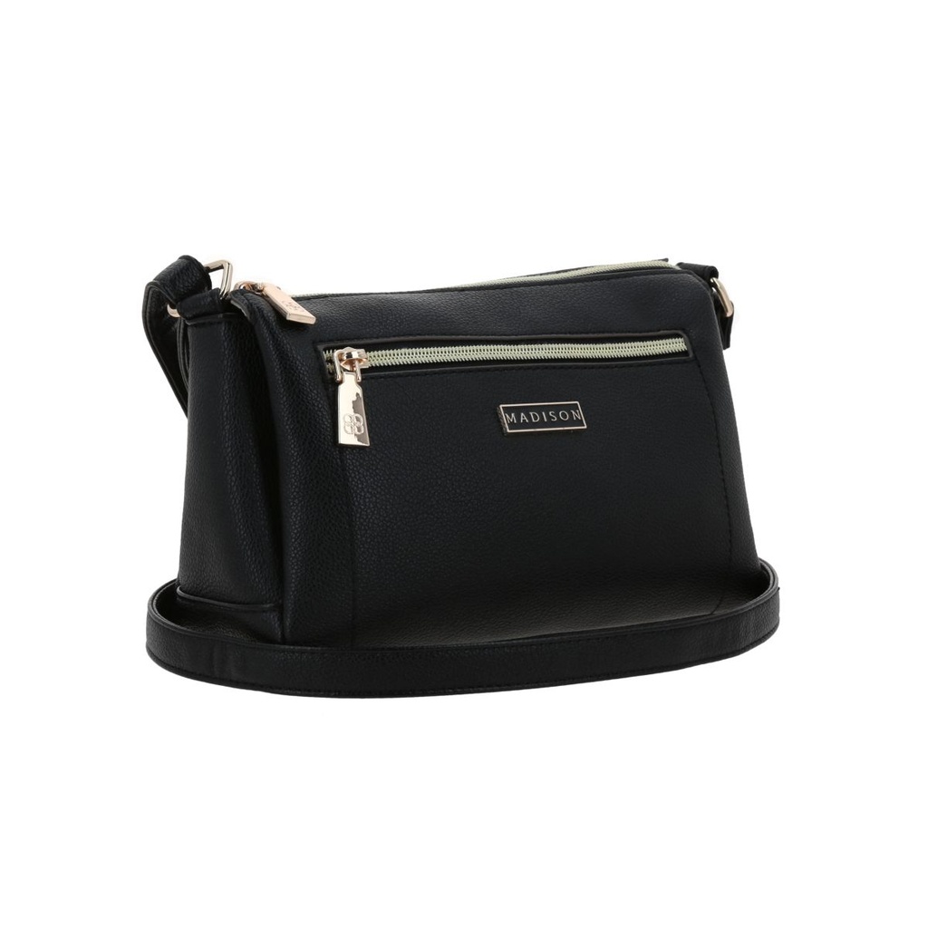 Bolso Bandolero Madison Negro Abi
