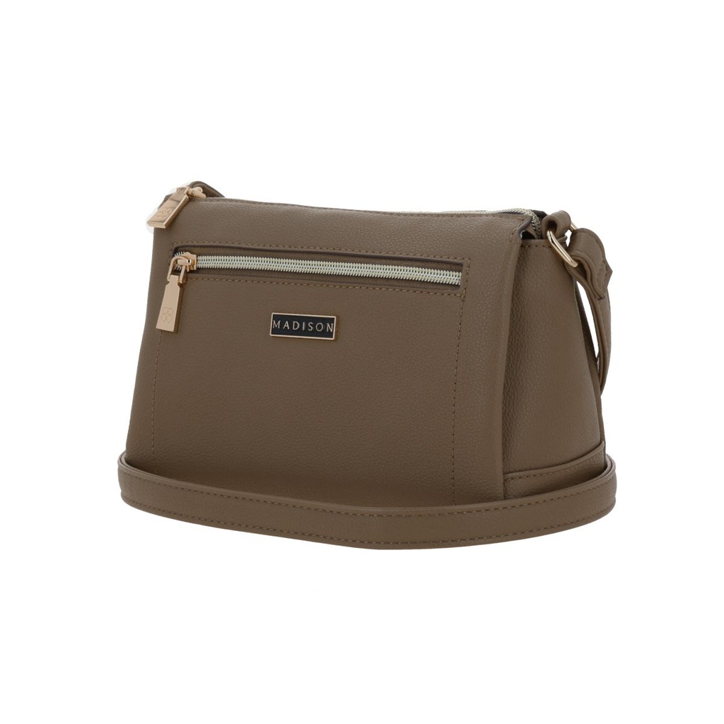 Bolso Bandolero Madison Taupe Abi