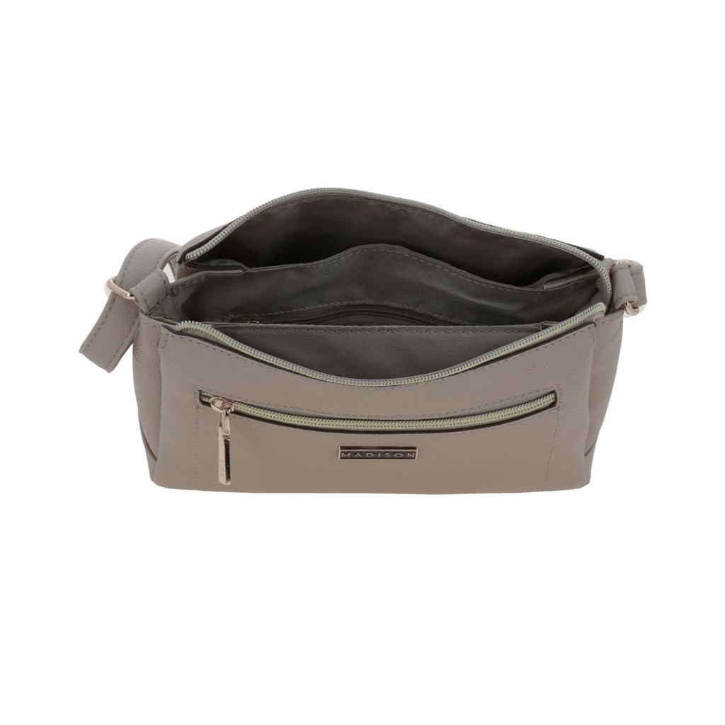 Bolso Bandolero Madison Beige Abi