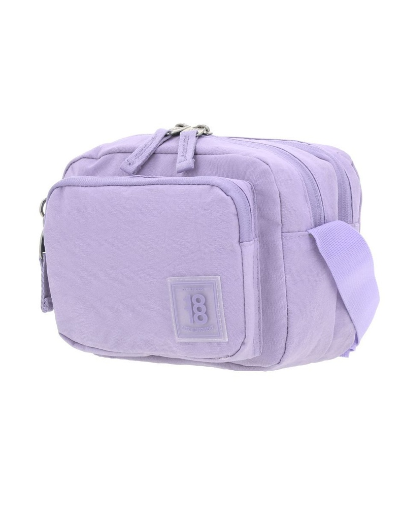 Bolso Tipo Bandolero Lila 1818 Zlip