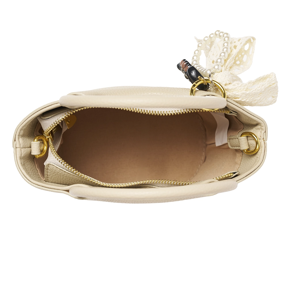 Bolso Mini Tote Madelin Beige
