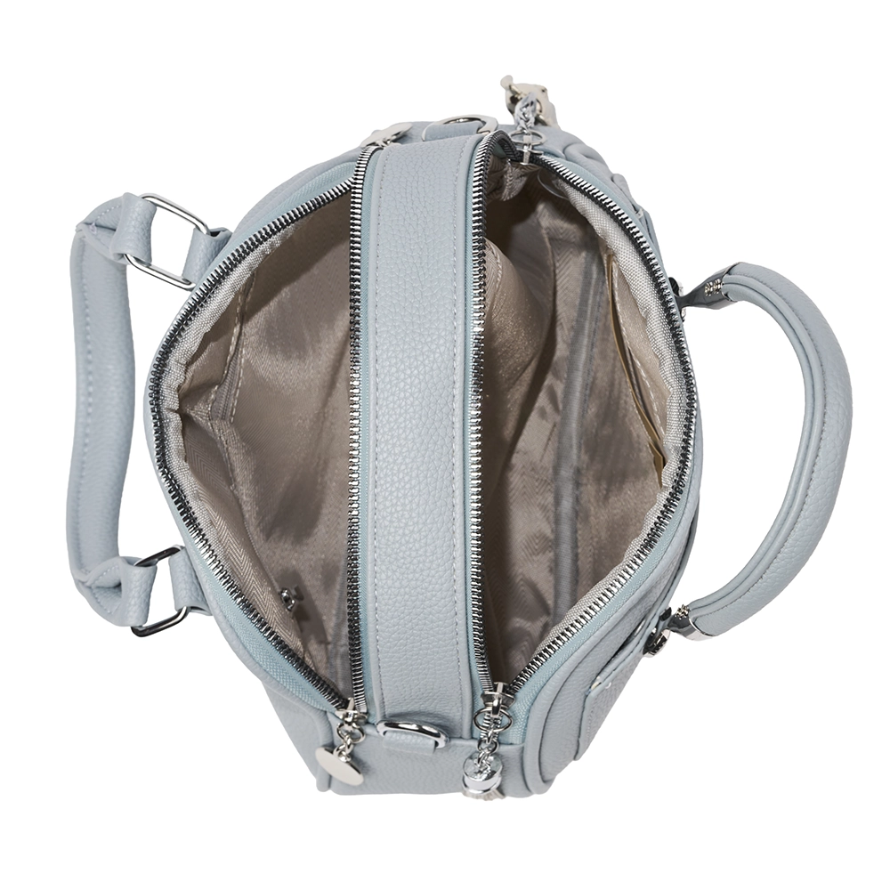 Bolso Madelin Tipo Bandolero Vekis Celeste