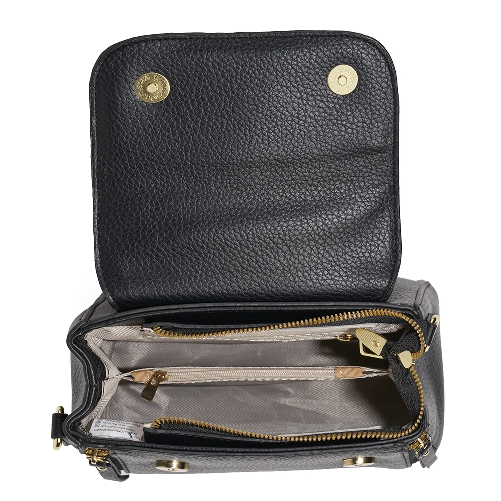 Bolso Madelin Tipo Bandolero Susan Negro