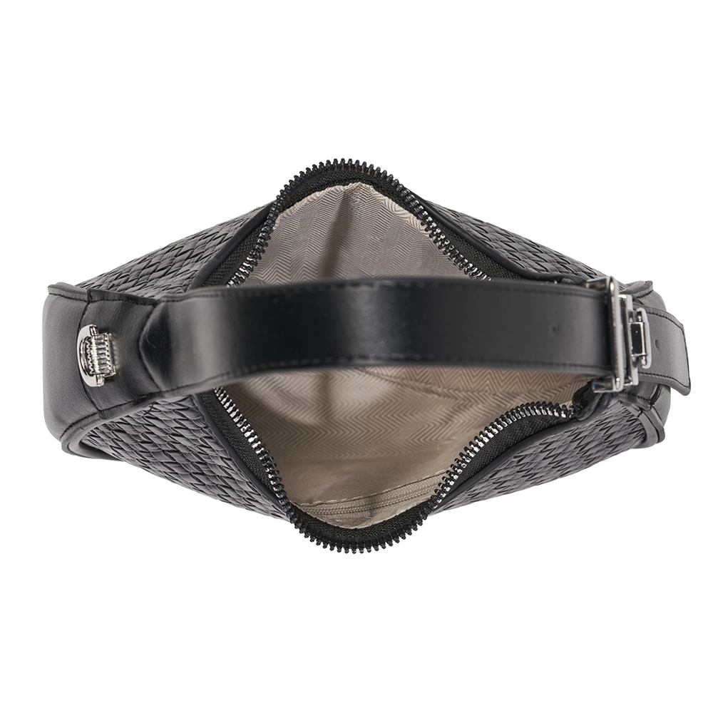 Bolso Madelin Tipo Baguette Jury Negro