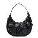 Bolso Madelin Tipo Baguette Jury Negro