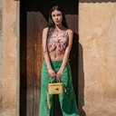Bolso Madelin Tipo Bandolero Estela Verde