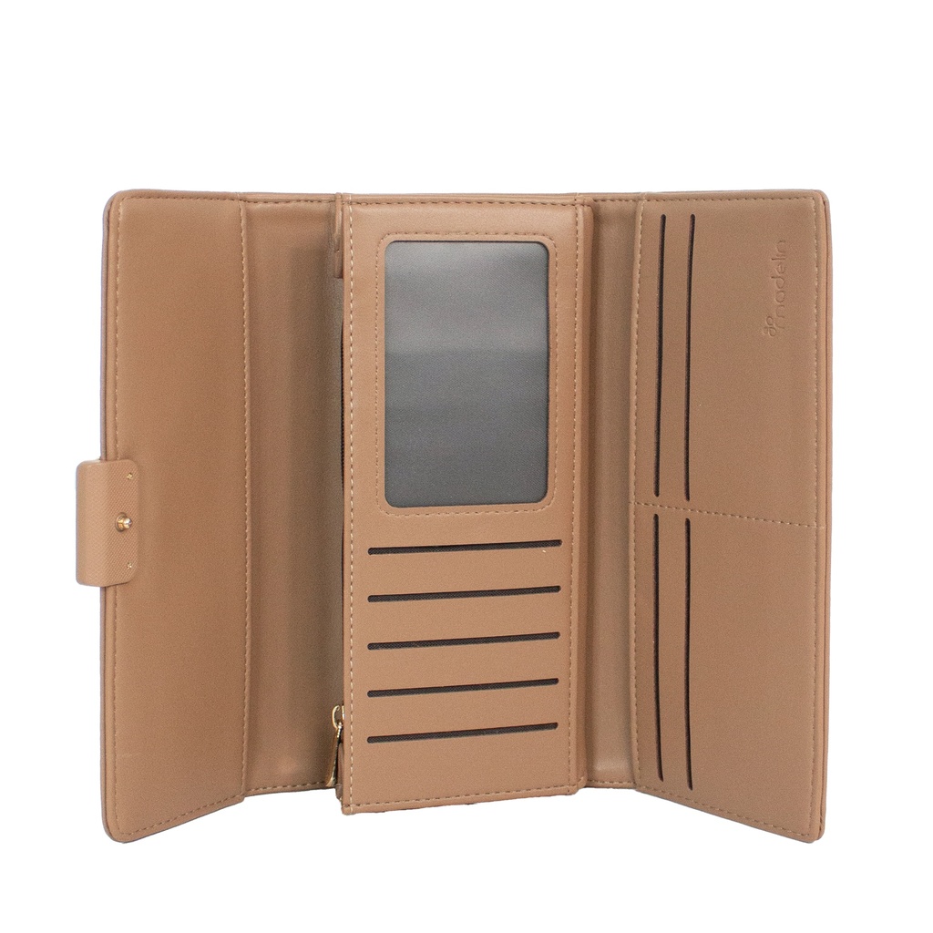 Billetera Grande Madelin Para Mujer Amara Camel
