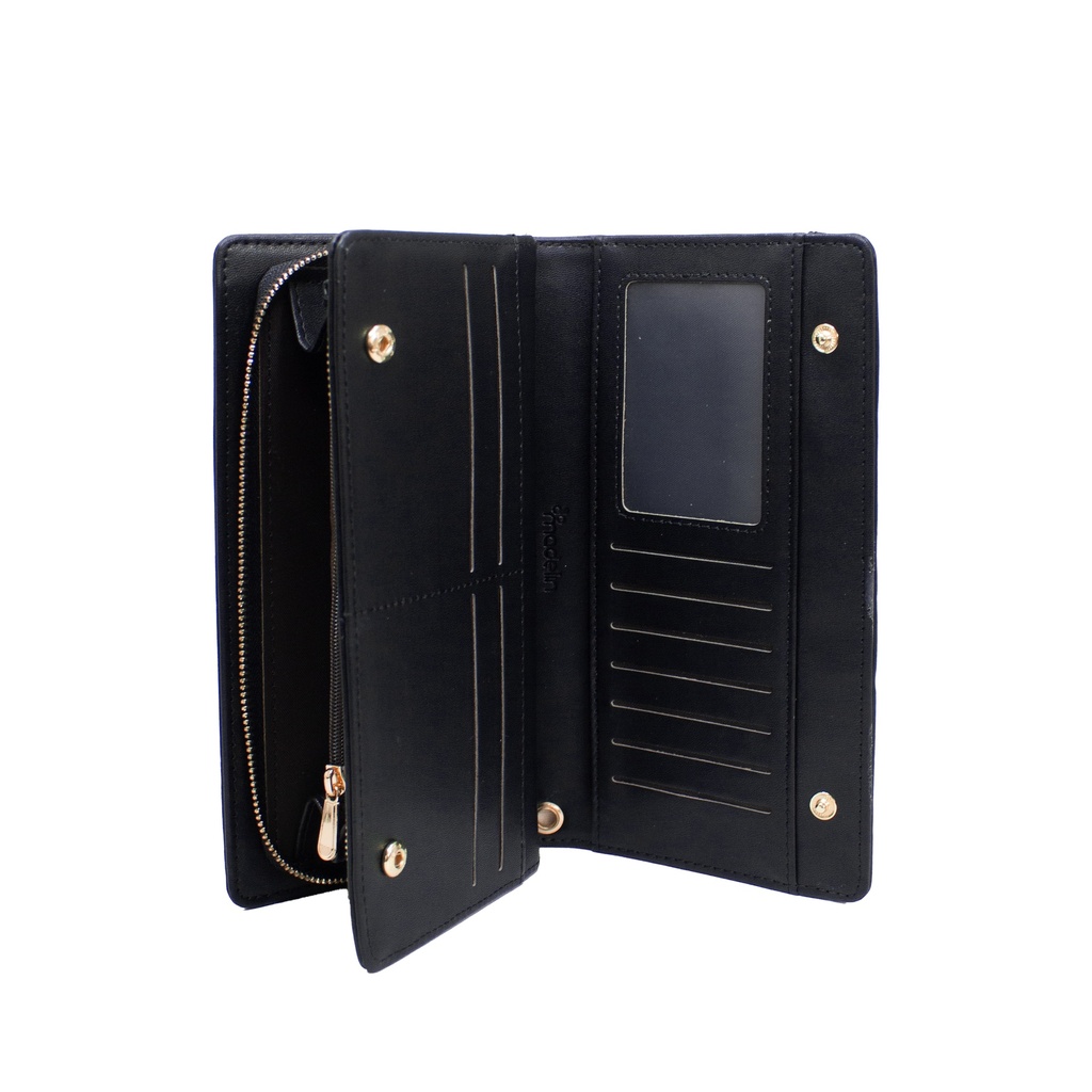Billetera Madelin Grande Para Dama Yoli Negro