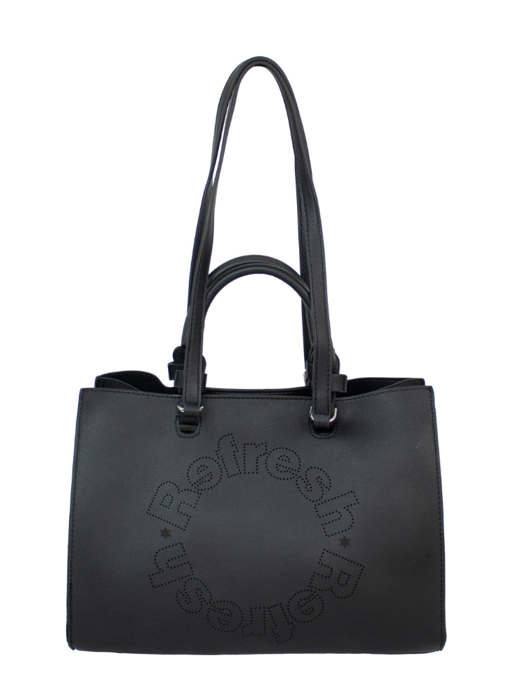 Bolso Refresh Tipo Satchel Vania Negro