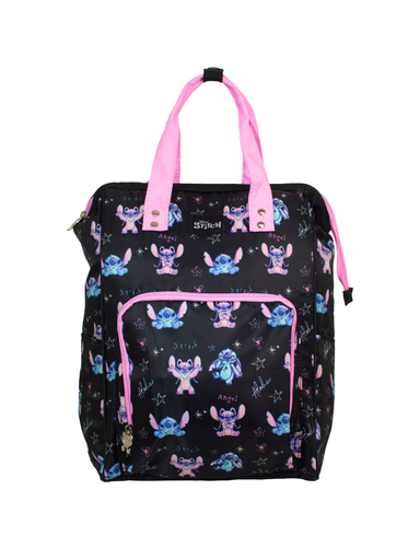 [25-70399] Pañalera Tipo Mochila Disney Stitch Black