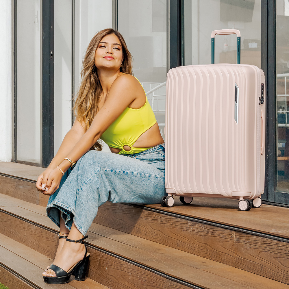 Maleta Swissbrand Narberth Light Pink 24" 