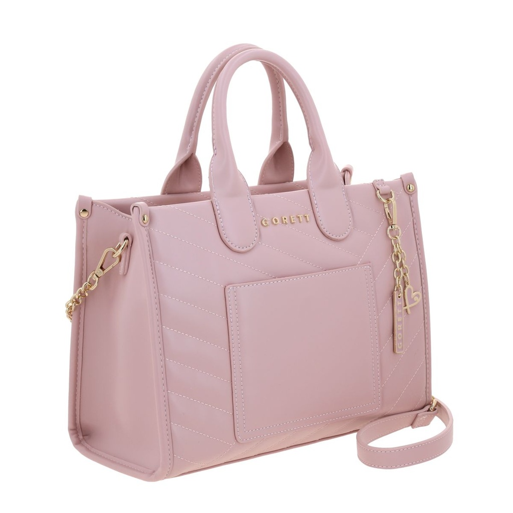 Bolso Gorett Tipo Satchel Camila Rosa
