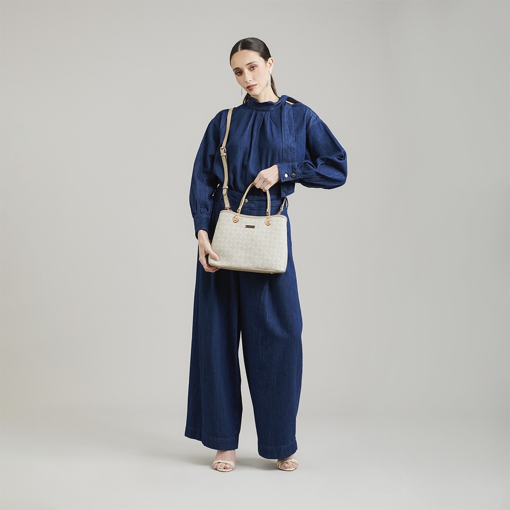 Bolso Satchel Beige Madison 