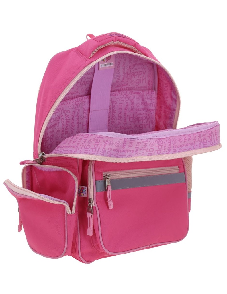 Mochila Rosa Strong Happy Girl 