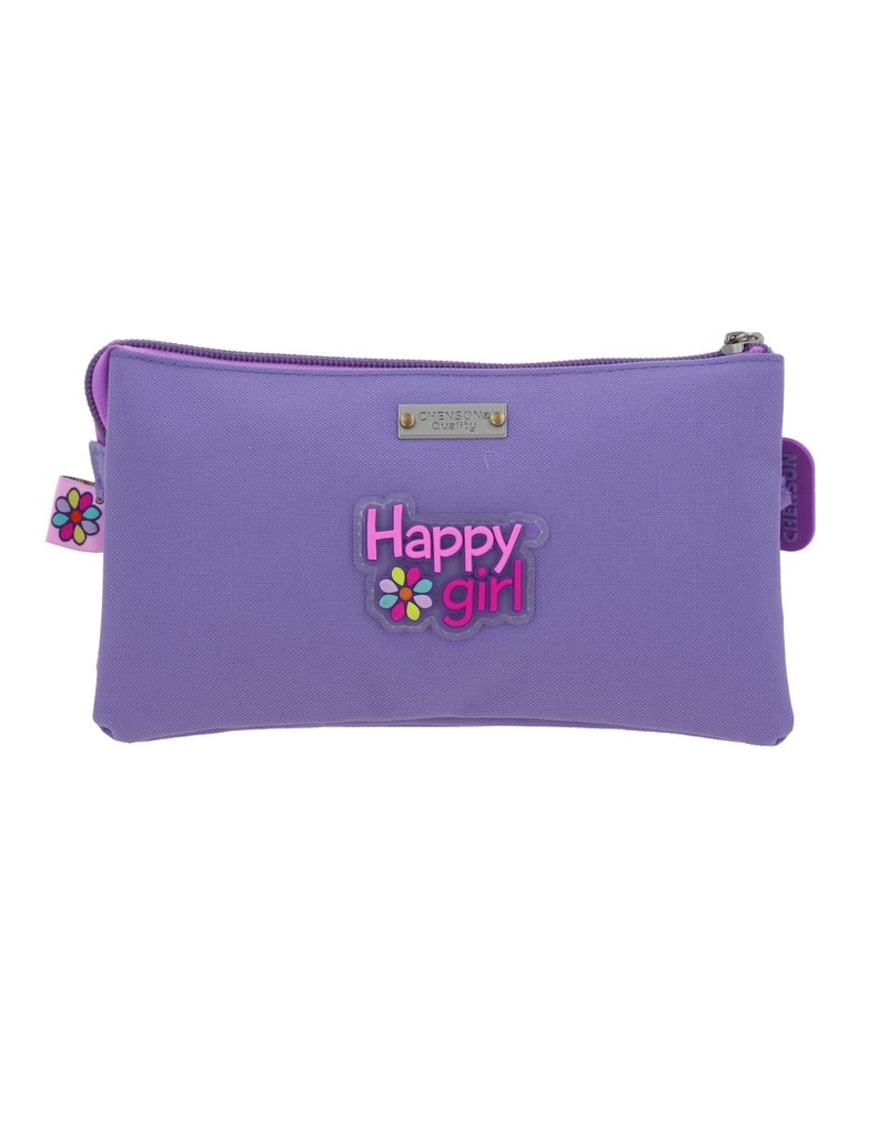  Portalápiz Chenson Morado Happy Girl Cowli