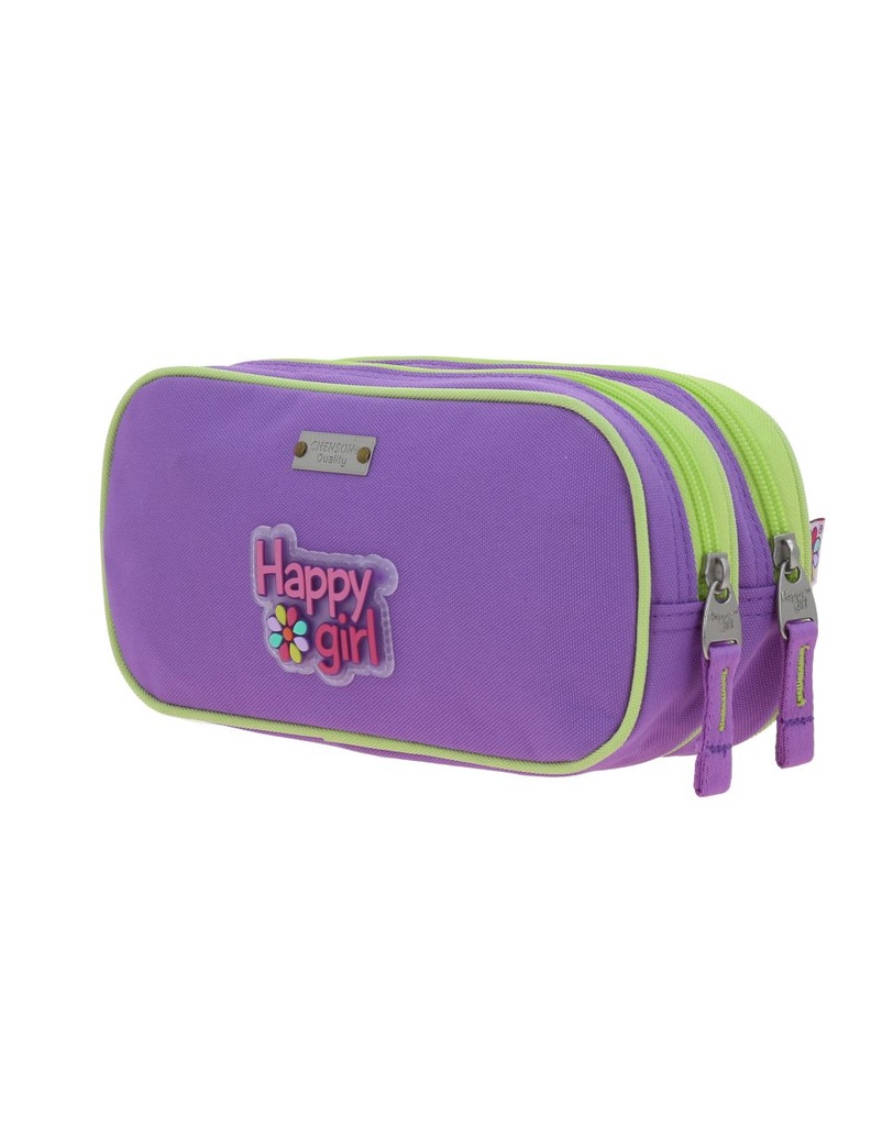 Portalápiz Lila Happy Girl Strong