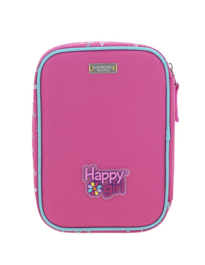 Portalápiz Rosa Happy Girl Ajua