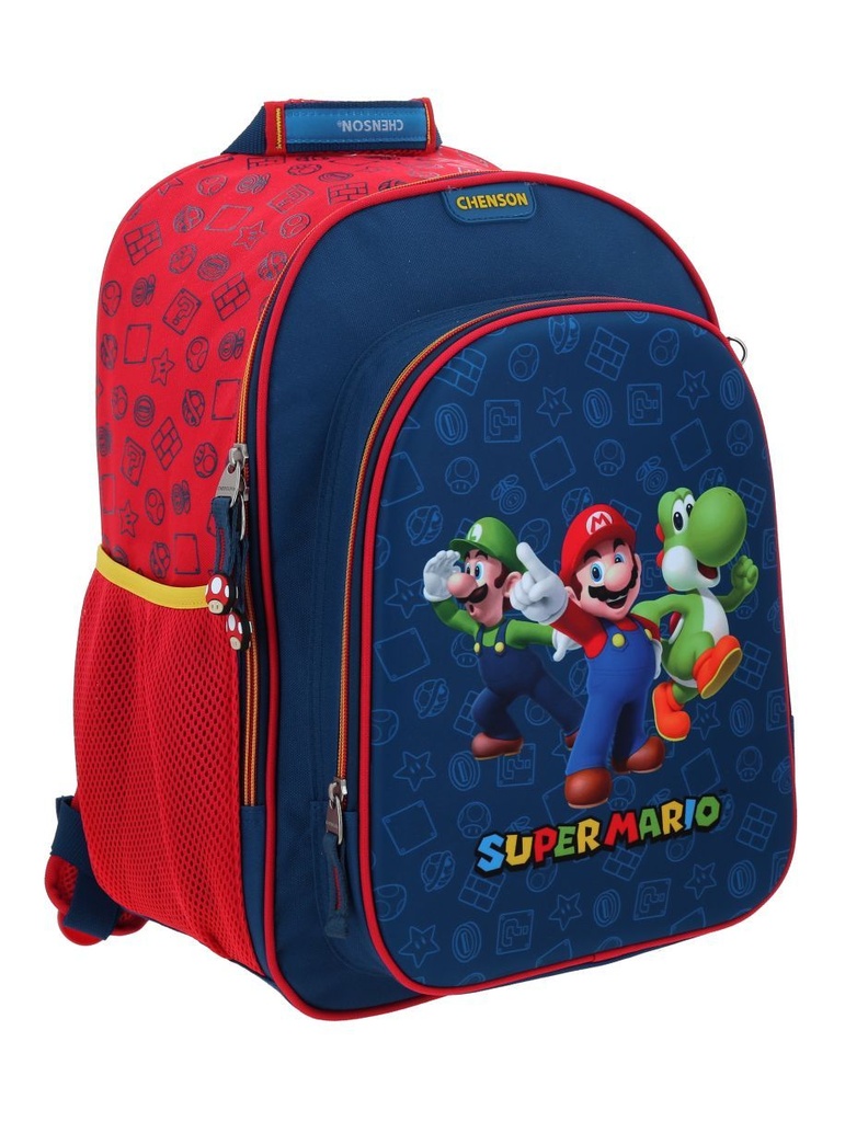 Mochila Azul Mario Bros Chenson Gronshi