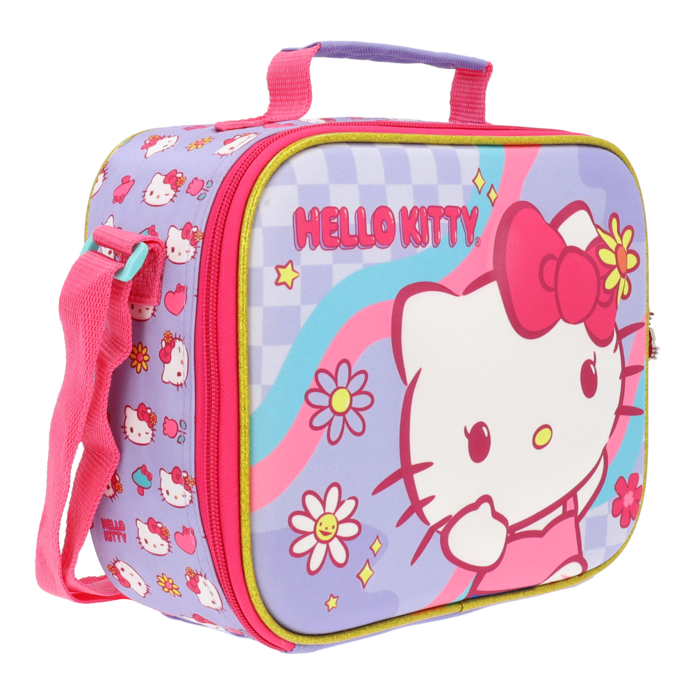 Set Mochila+Lonchera Y Portalápiz Retro Pop Hello Kitty