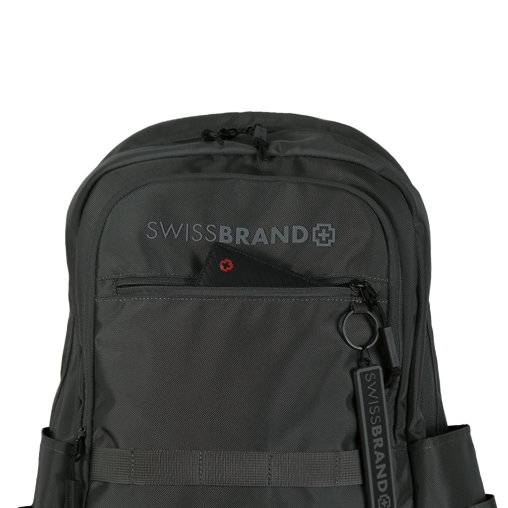 Mochila Swissbrand Walsh Dark Black
