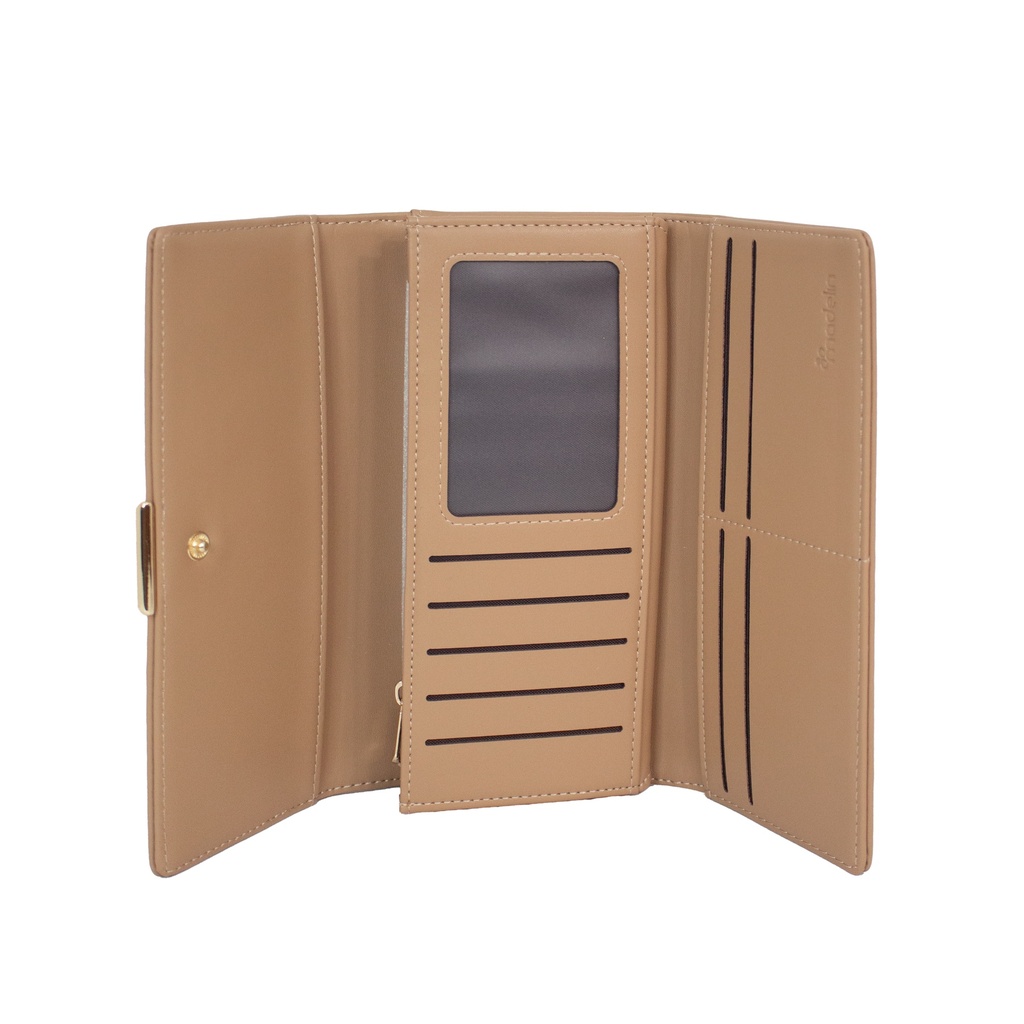 Billetera Grande Madelin Para Mujer Lola Camel