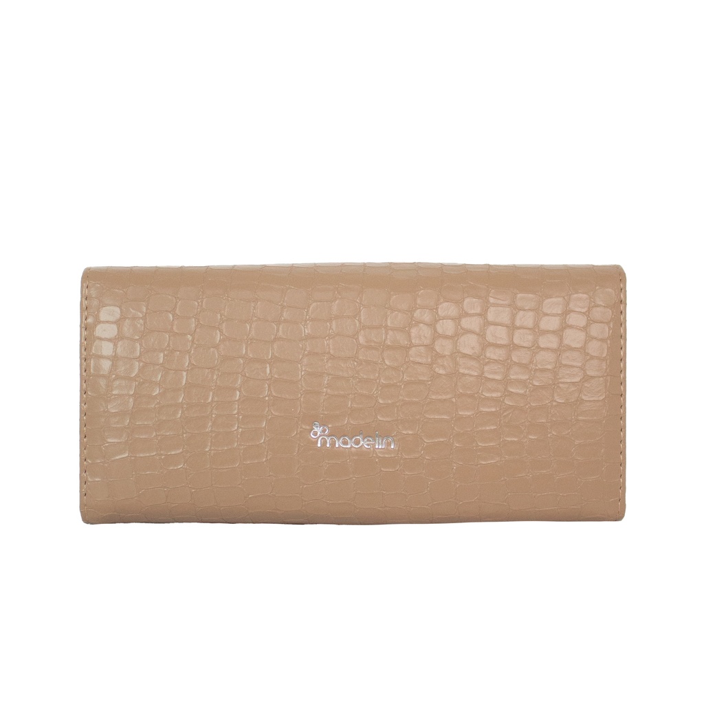 Billetera Madelin Grande Para Mujer Yoss Beige Oscuro