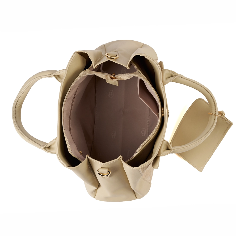 Bolso LB Tipo Satchel Dina Beige