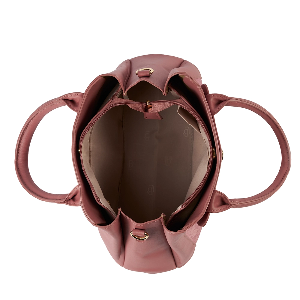Bolso LB Tipo Satchel Dina Rosado
