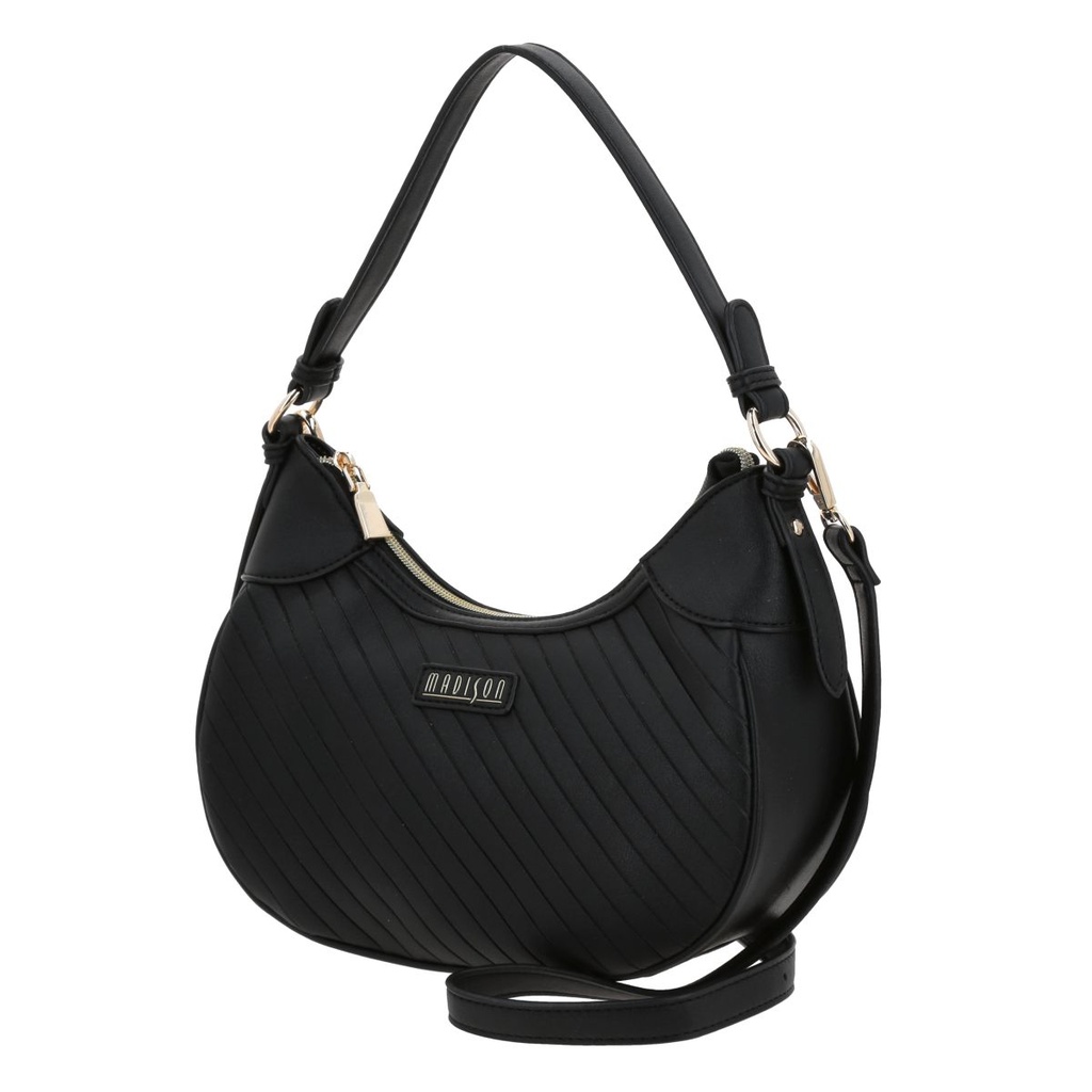 Bolso Baguette Negro Madison Player