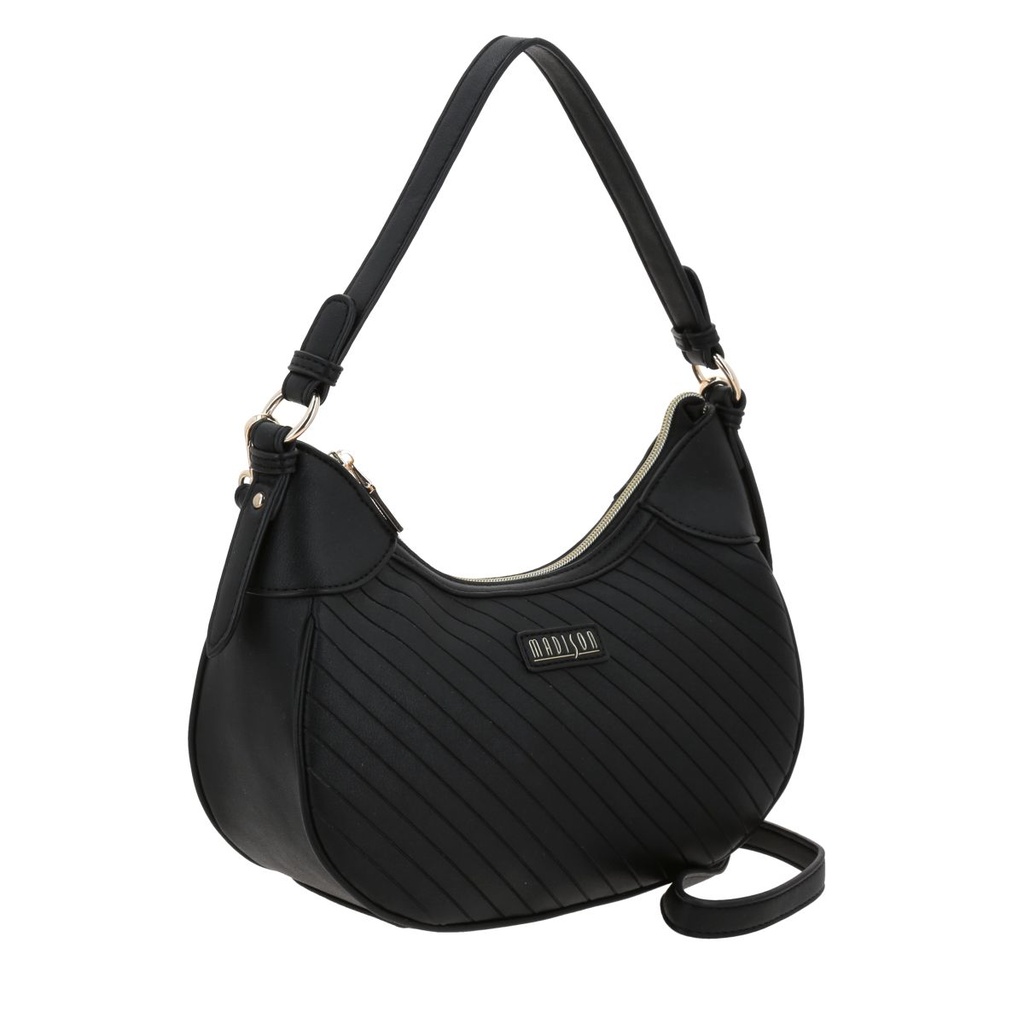 Bolso Baguette Negro Madison Player