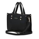 Bolso Satchel Negro Madison Lourdes 