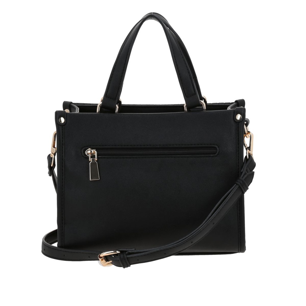 Bolso Satchel Negro Madison Lourdes 