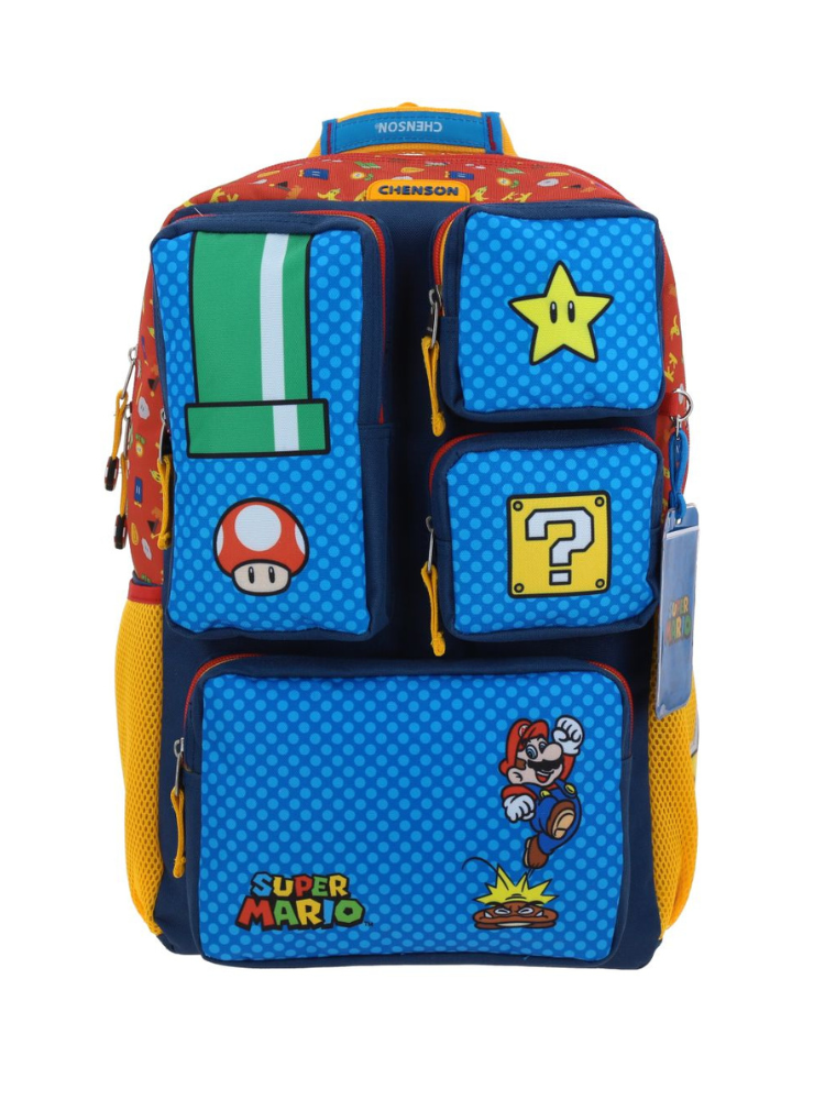 Mochila Azul Mario Bros Chenson Onder