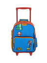 Mochila Con Ruedas Azul Mario Bros Chenson Onder