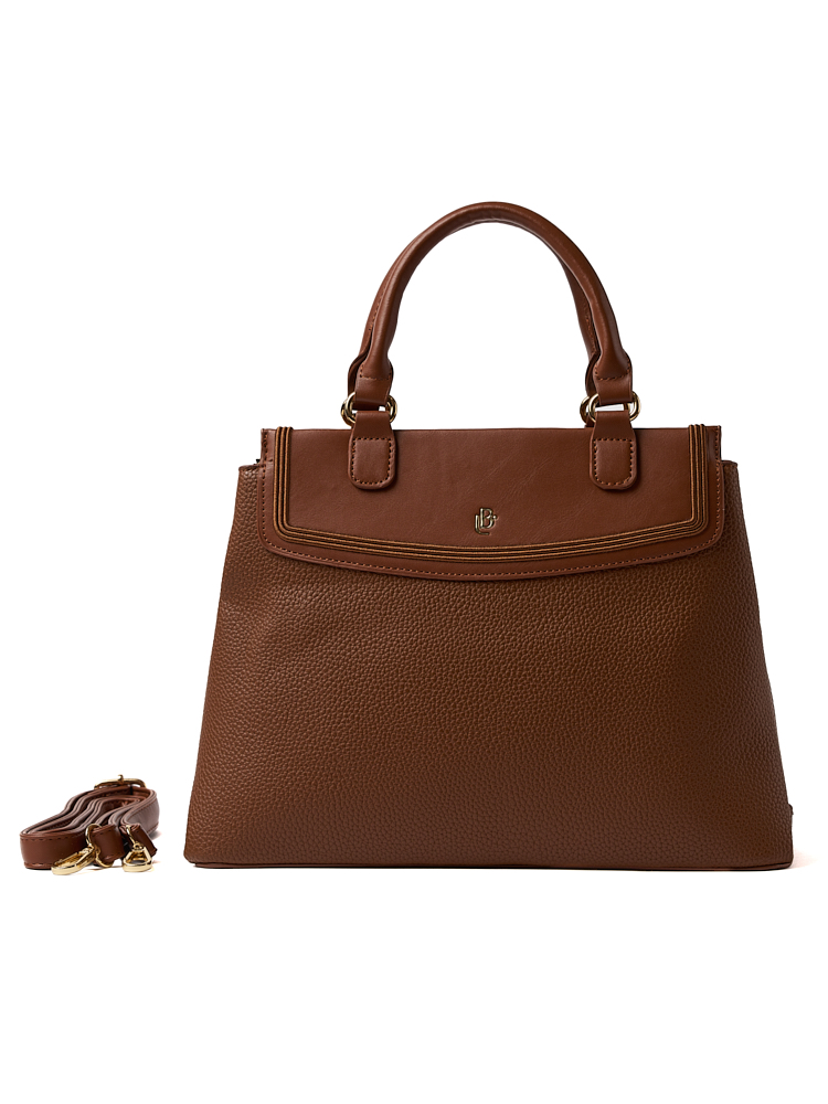 Bolso LB Tipo Tote Carmín Café
