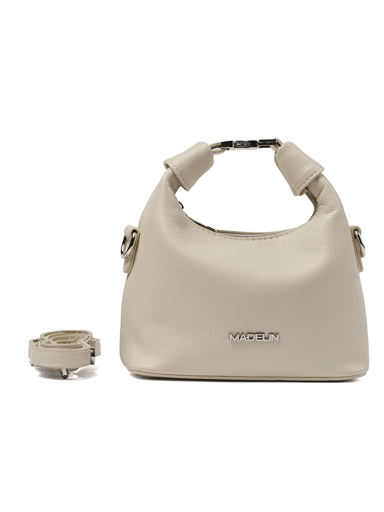Bolso Madelin Tipo Hobo Priss Blanco