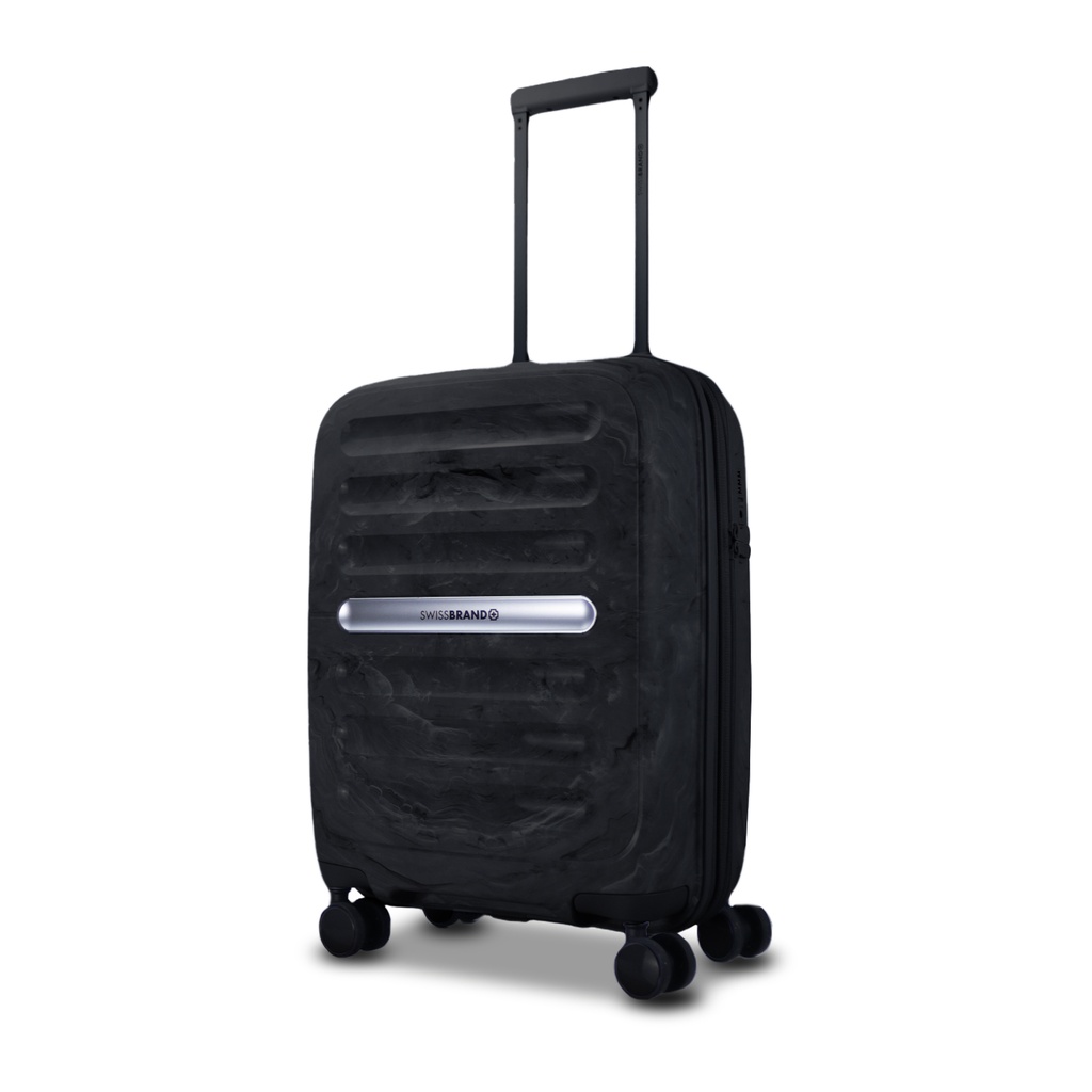 Maleta Swissbrand Marble Black 24"