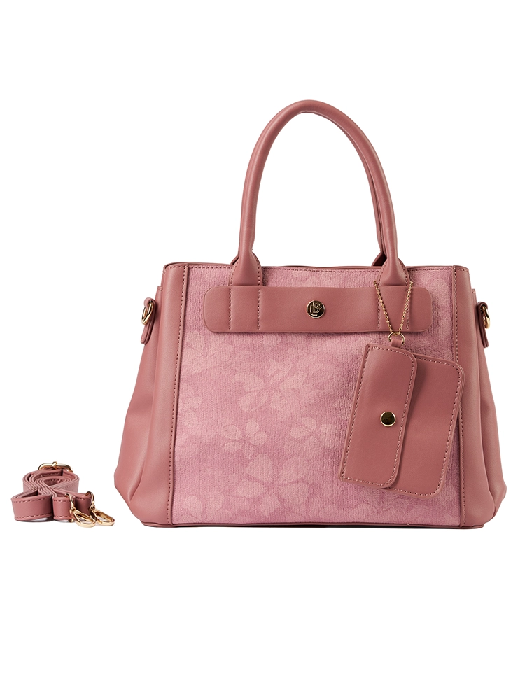 Bolso LB Tipo Satchel Dina Rosado