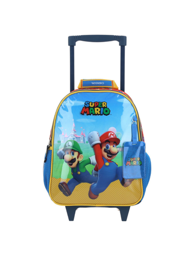 [MB66585-9] 
Mochila Pequeña Con Ruedas Mario Bros Chenson Fiant