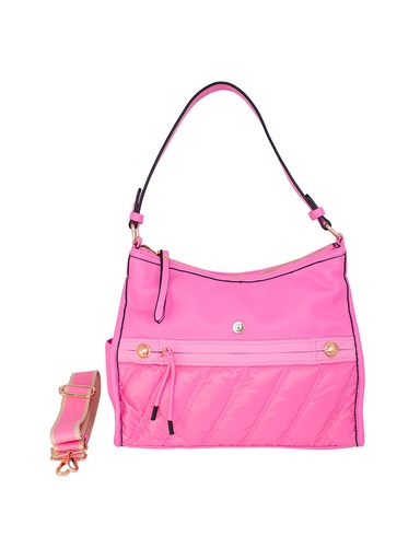 [120291FUC] 
Bolso LB Tipo Satchel Leda Fucsia